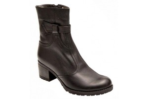 Ghete dama casual negre din piele naturala box GD204N